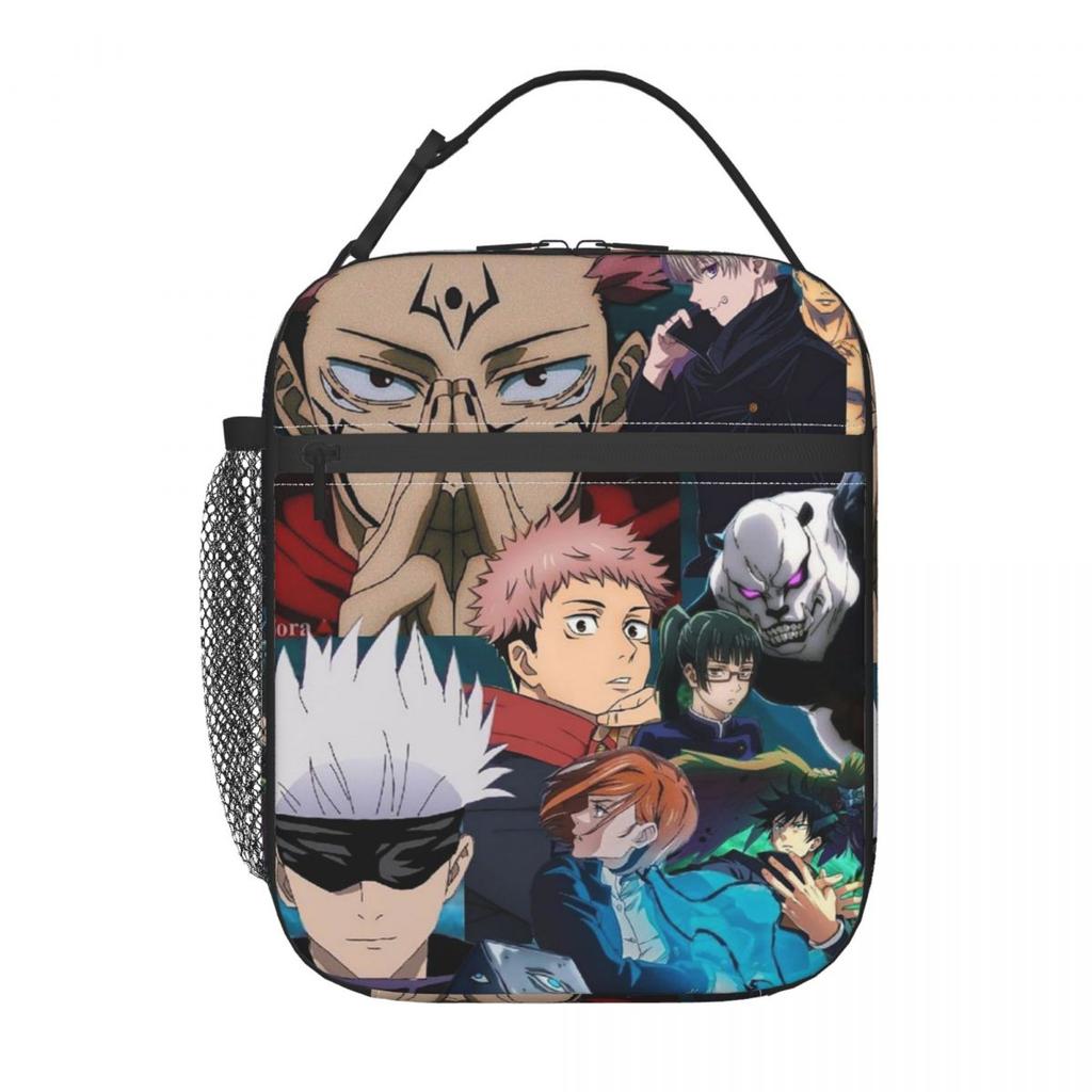 Jujutsu Kaisen Сукуна Аниме Изолированная Сумка-ланчбокс для Женщин Детей Портативные Контейнеры для Еды Термосумка-ланчбокс Сумка