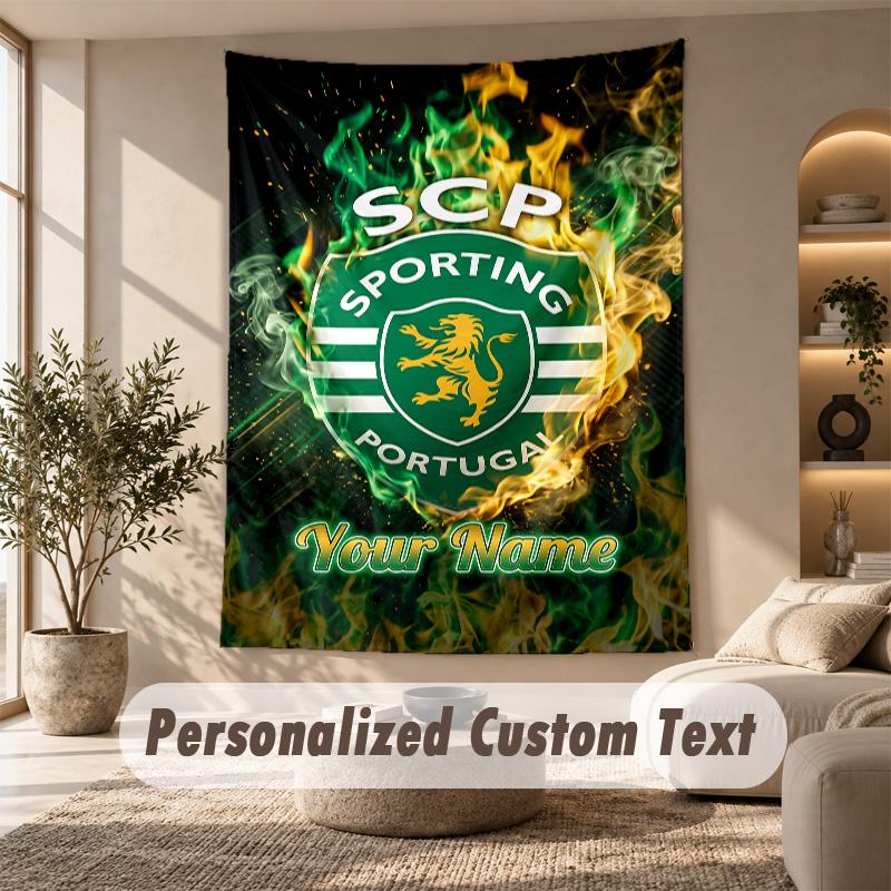 Tapestry Custom Name Text, Wall Hanging Tapestry Home Room DecorSporting CP