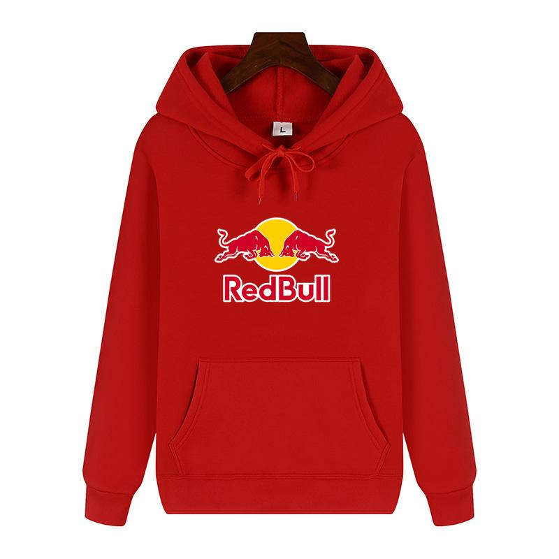 Мужские Женские Толстовки с Длинным Рукавом с Принтом Red Bull Худи Мужские Повседневные Худи Модные Хип-Хоп Уличная Одежда Пуловер Sudaderas