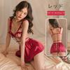 Sexy Cosplay Lace Ribbon Babydoll Little Devil Halloween Costume Party Red [AQURAD]