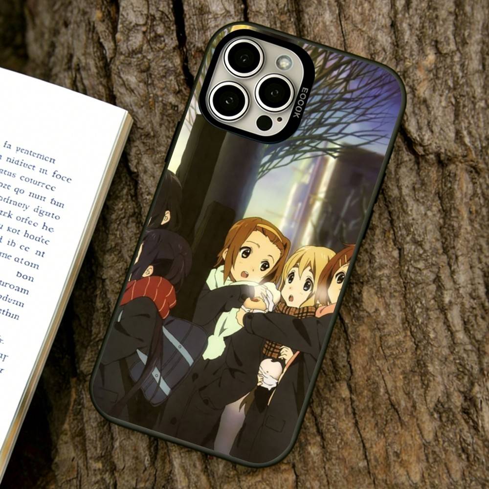 K-ON Phone Case For iPhone 17,16,15,14,13,12,11 Plus,Pro Max,XS,Colorful Silver Black Cover
