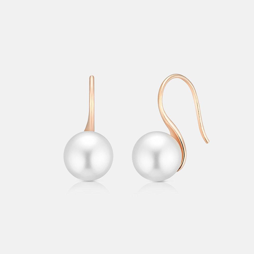 [Secret Special Offer] René Perla Sterling Silver Rose Earrings A243Se9014Rph