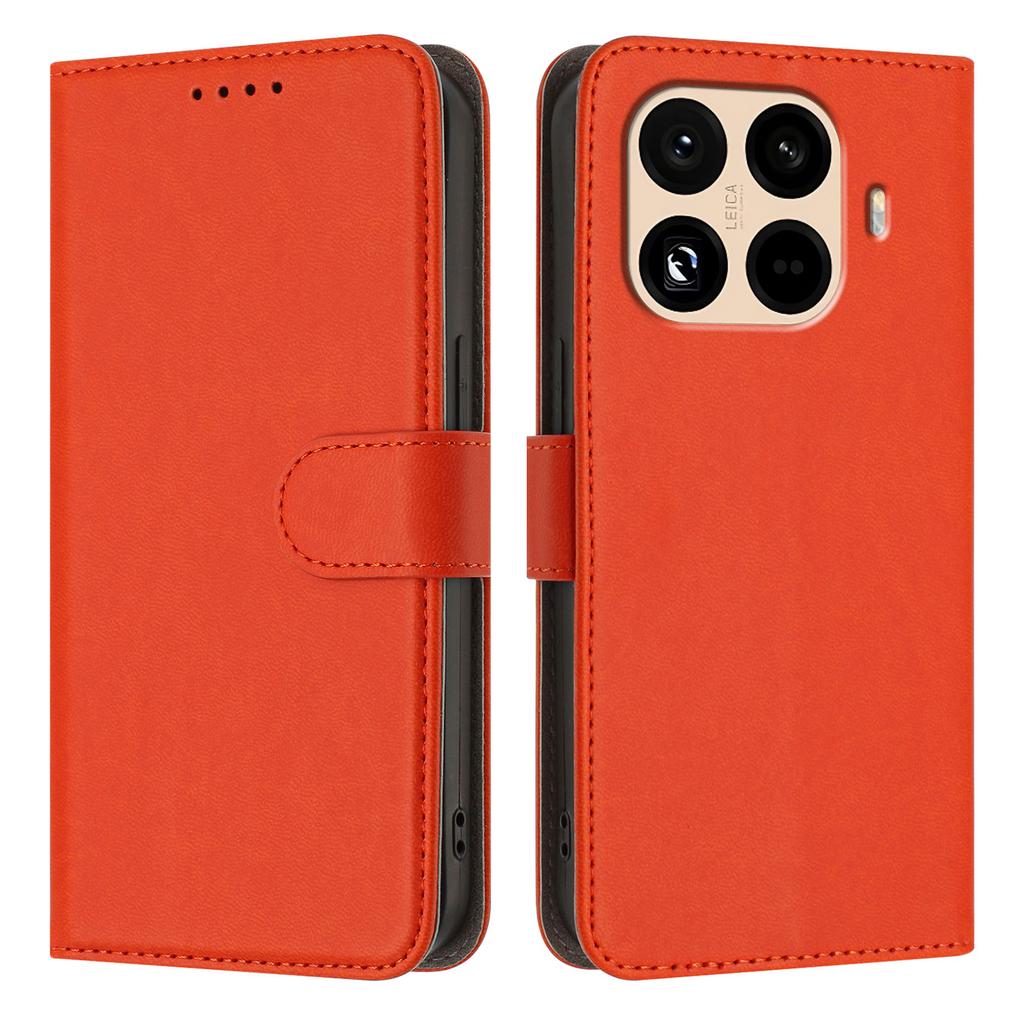 For Xiaomi 15T Pro Leather Case Solid Color Phone Cover with Wallet