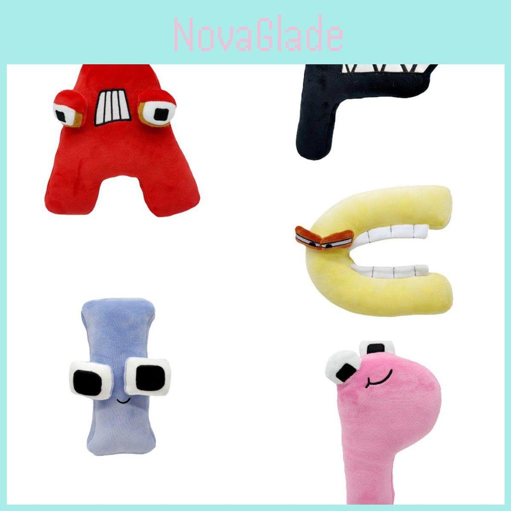Colorful Alphabet Lore Letter A Plush Doll Educational Toys Xmas Home Decor Gift