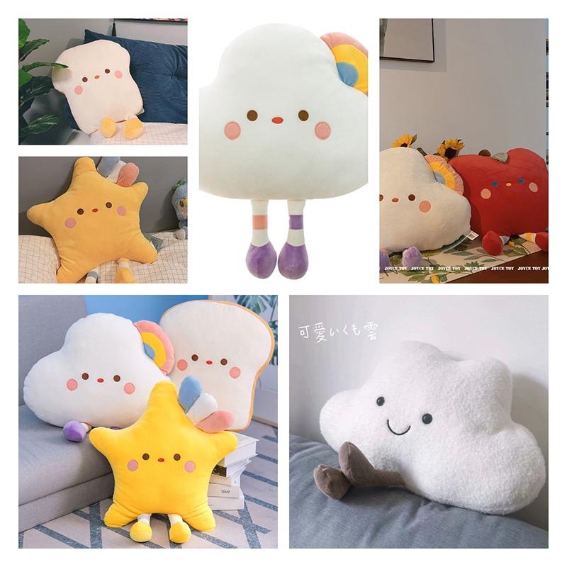 Ultra-soft Crystal Fleece Stuffed Fruit And Bread Plush Toys For Sleeping And Snuggling