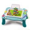 Kids 2-in-1 Multifunction Activity Table Graffiti Magnetic Writing Board Building Table for Girl Boy