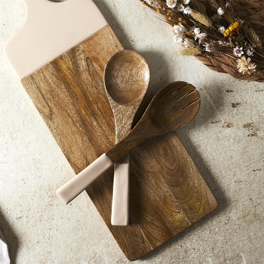 Dune Mango Wood Serving Cutlery Set 30Cm