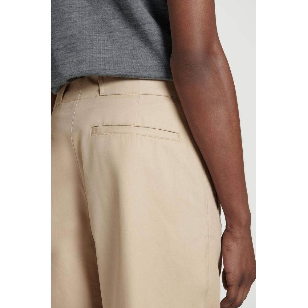 COS Японские зауженные хлопковые брюки с отворотами