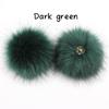 2pcs Cap Accessories Faux Fox Fur PomPom With Buckle DIY Ball Hat Ball Pom Pom Hairball Multicolor