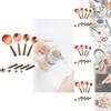 Rose Gold Stainless Steel Measuring Tool Kit With Graduated Cups And Spoons For Kitchen