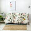 Print Flower Leaf Butterfly Heart Kiss All Without Armless Sofa Bed Cover Elasticity Slip Sofa Covers Pets Living Room Dustproof