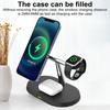 Magnetic Wireless Charger Stand for IPhone 15/14/13 Pro Max for Apple Watch Ultra/SE/9 for AirPods Pro 3-in-1 Charging Station