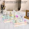 2 pcs Acrylic Countertop Tray Transparent Colorful Bathroom Vanity Tray Storage Tray  Bathroom Decor