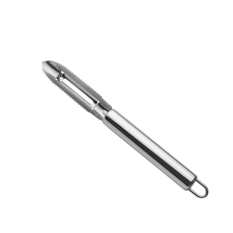 Stainless Steel Cucumber Peeler Double-Edged Food Peeler Hangable Kitchen Gadget Manual Fruit Peeling Tool Multi-Function Planer