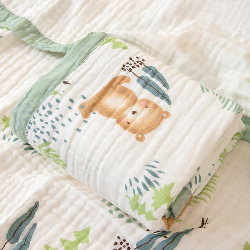 Six-Layer Pure Cotton Baby Bath Towel & Blanket