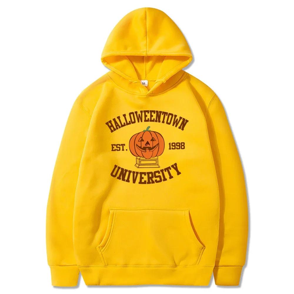 Halloweentown Hoodie Halloweentown Est 1998 Пуловер Vintage Halloween Town Осенний свитер унисекс Trendy Halloween Party Hoodies