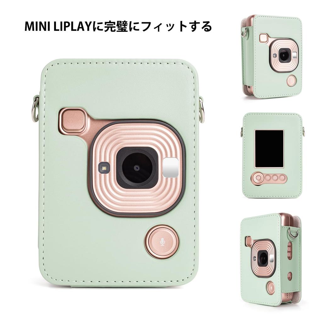 HIYQIN for Fujifilm Instax Mini LiPLAY Instax Film Protective Bag Instax Liplay Protective Case Mini LiPLAY Camera Cover with Shoulder Strap and Mini