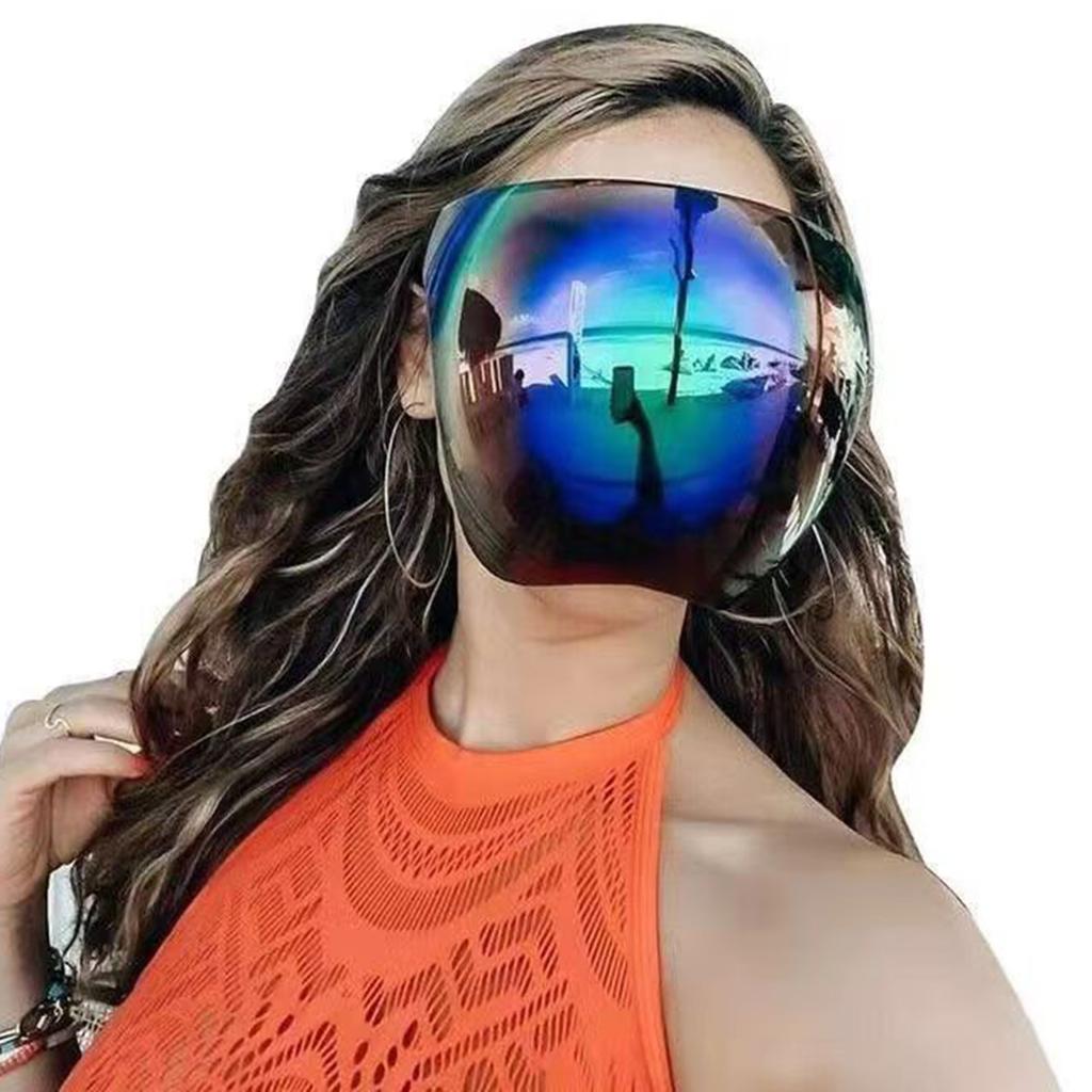 Ветрозащитная маска для велоспорта Защита глаз Спорт на открытом воздухе Полнолицевые очки для езды на мотоциклах, горного велосипеда