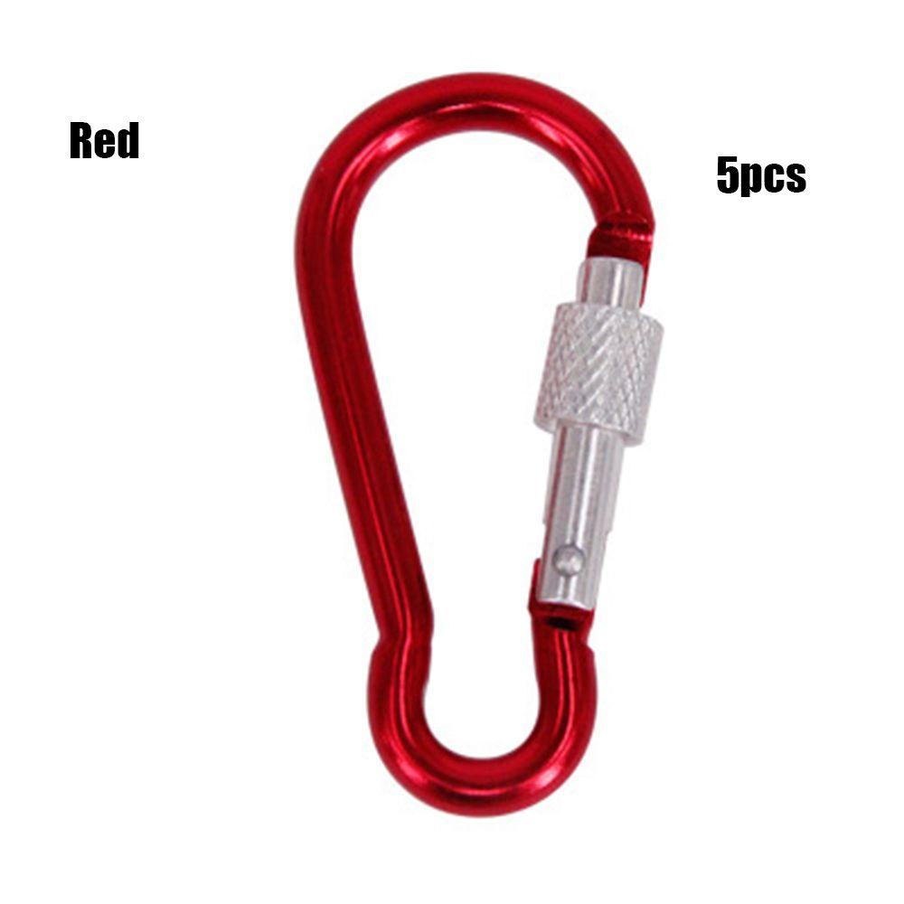Multi-color Aluminium Equipment Alloy Carabiner Buckle Keychain Camping Hiking Hook Climbing Button