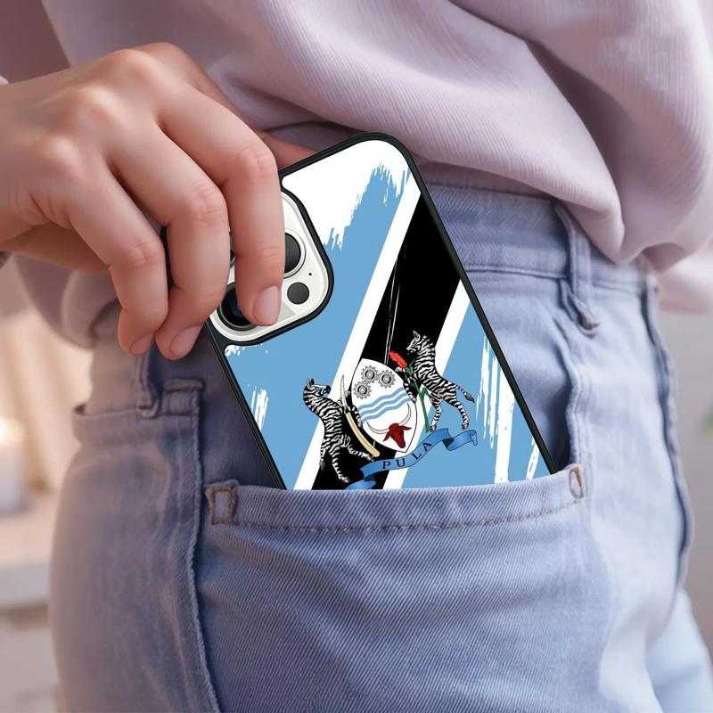 Botswana Flag Phone Case For IPhone 18 17 Air 15 16e 14 13 Pro Max Coque 12 11 Pro Max PLUS cover