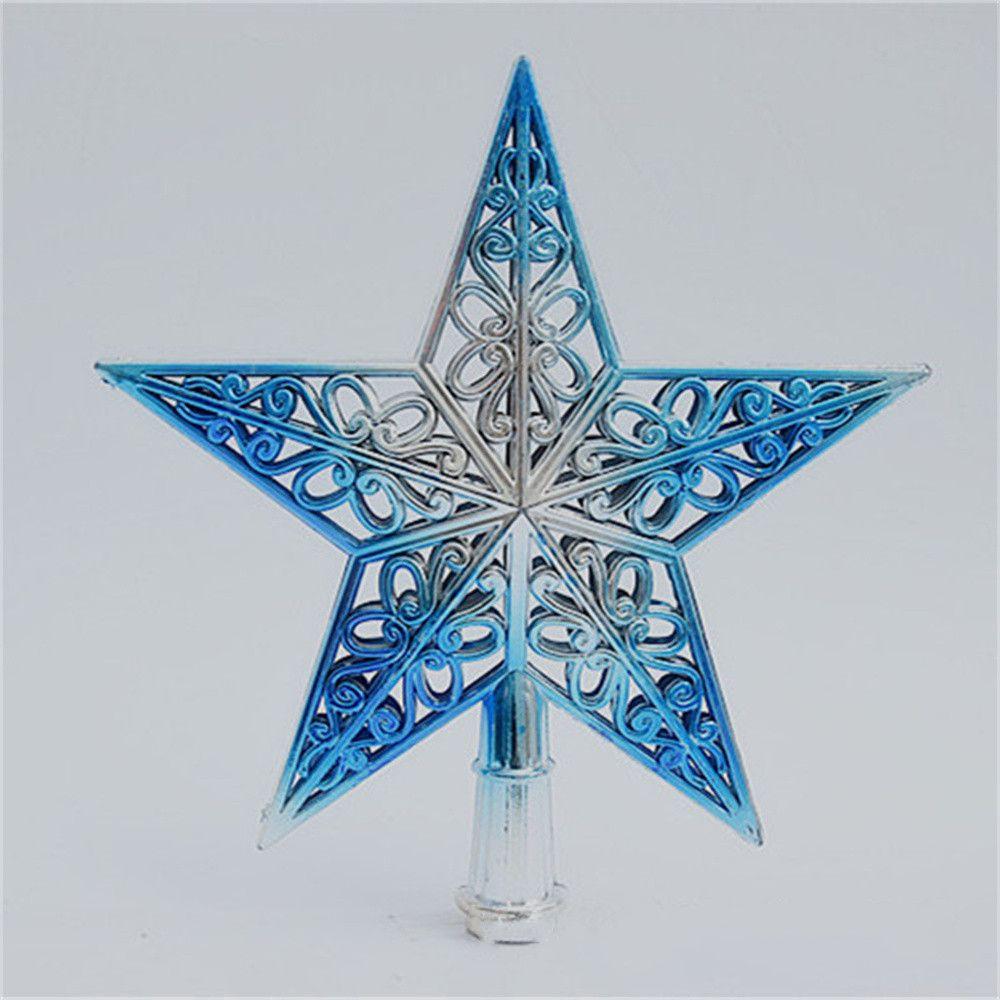 Рождественские украшения Пятиконечная звезда Верхушка для рождественской елки Звезда Верхушка для рождественской елки