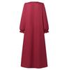 Long Sleeve Long Robes Abaya Women Muslim Fashion O Neck Casual Vestidos Loose Turkey Floral Printing Maxi Dress