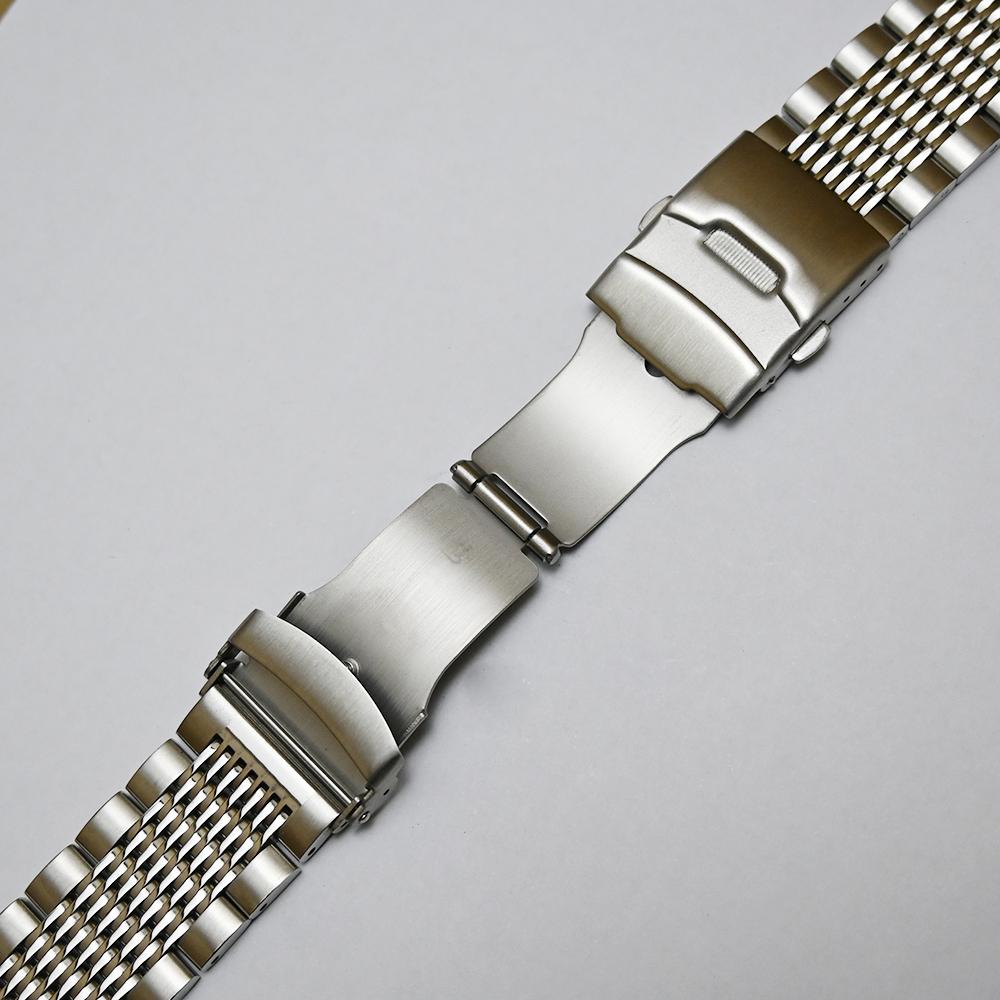 Ремешок для часов из нержавеющей стали 20 мм, 22 мм, 24 мм, металлический браслет, ремешок для часов с пряжкой, серебристый, черный для H