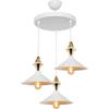 Modellight Maya Karo White/gold Triple Dining Room Living Room Kitchen Люстра