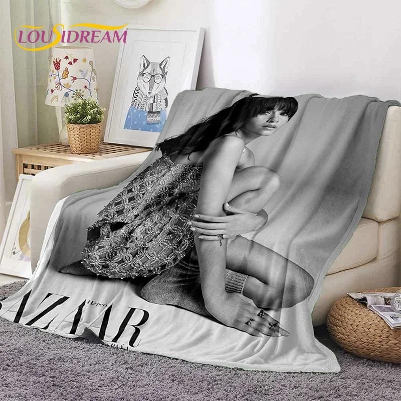 3D Cute Aitana Spanish Singer Soft Flannel Blanket for Beds Bedroom Sofa Picnic,Throw Blanket for Cover Outdoor Leisure Nap Gift