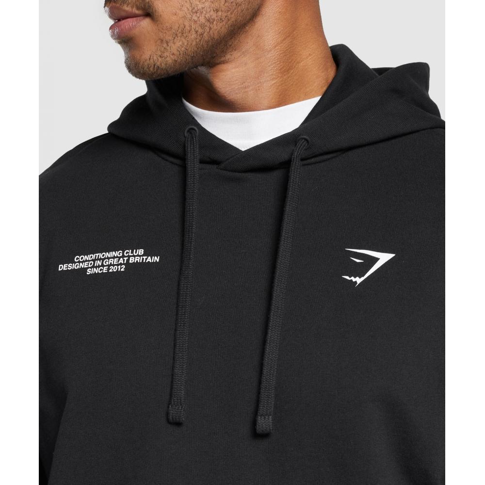 Gymshark Hoodie для клуба Conditioning Black A2b2v Bb2j