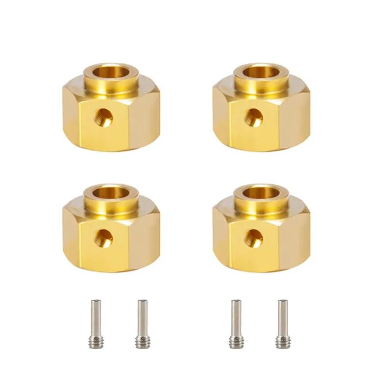6/8/9/10/11/12mm Metals Heavier Brass 12MM Wheel Hex Extended Adapter for RC Crawler Traxxas TRX4 TRX-4