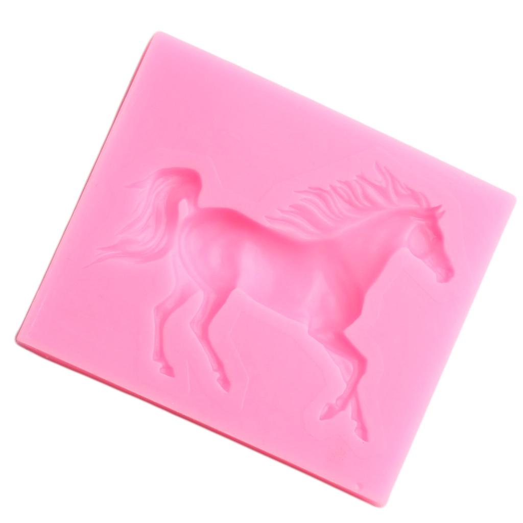 3D Horse Silicone Mould Fondant Moulds Cupcake Topper Cake Decorating Tools Candy Clay Chocolate Gum Paste Moulds