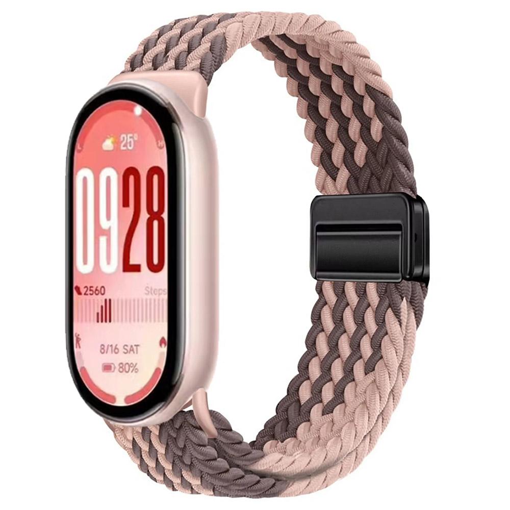 Нейлоновый петлевой ремешок для Xiaomi Mi Band 10 Браслет Плетеный Браслет Дышащий Наручный ремешок для XiaoMi Band 8 9 10 NFC Магнитная застежка Ремень