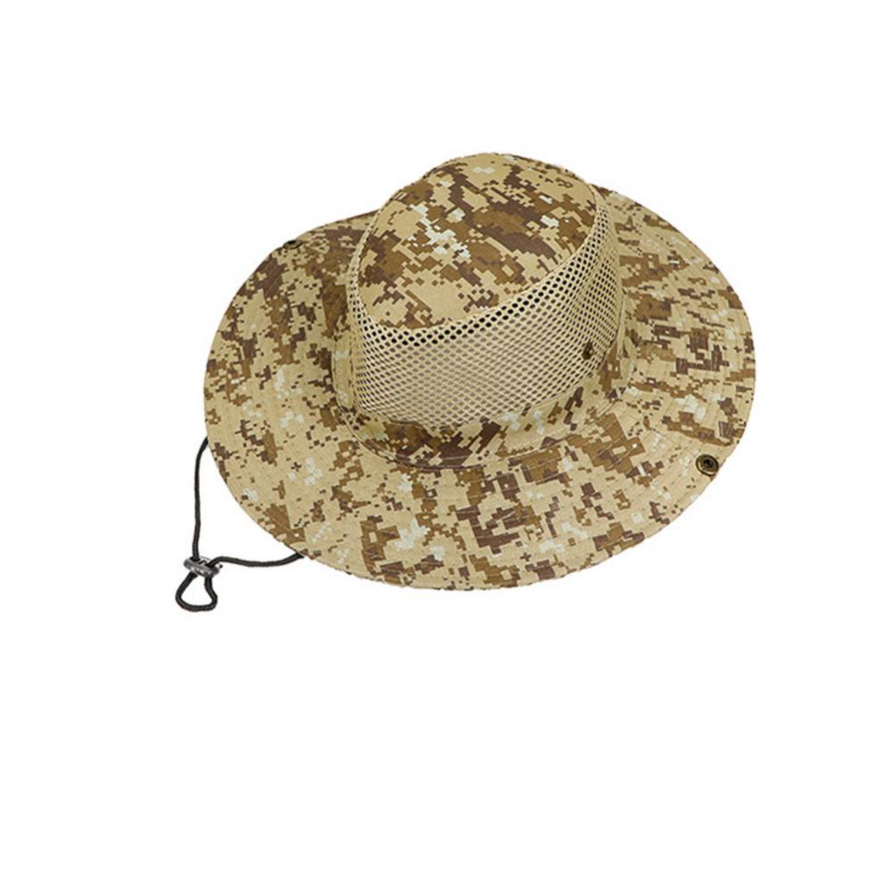 Уличная дышащая сетчатая камуфляжная панама, солнцезащитная кепка для рыбалки и пешего туризма