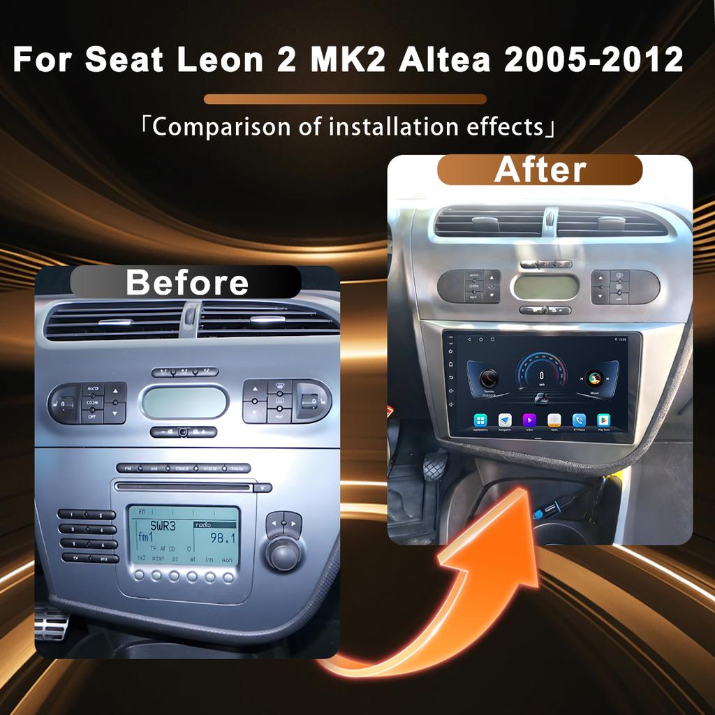 Carplay Screen For Seat Leon 2 MK2 2005 2006 2007 2008 2009 2010 2011 2012 Autoradio Stereo Head Unit Car Radio Video Player DSP
