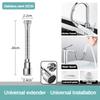 16-60cm Universal Faucet Extender Stainless Steel 360° Rotation Kitchen Sink Anti-Splash Nozzle Aerator Extension Hose