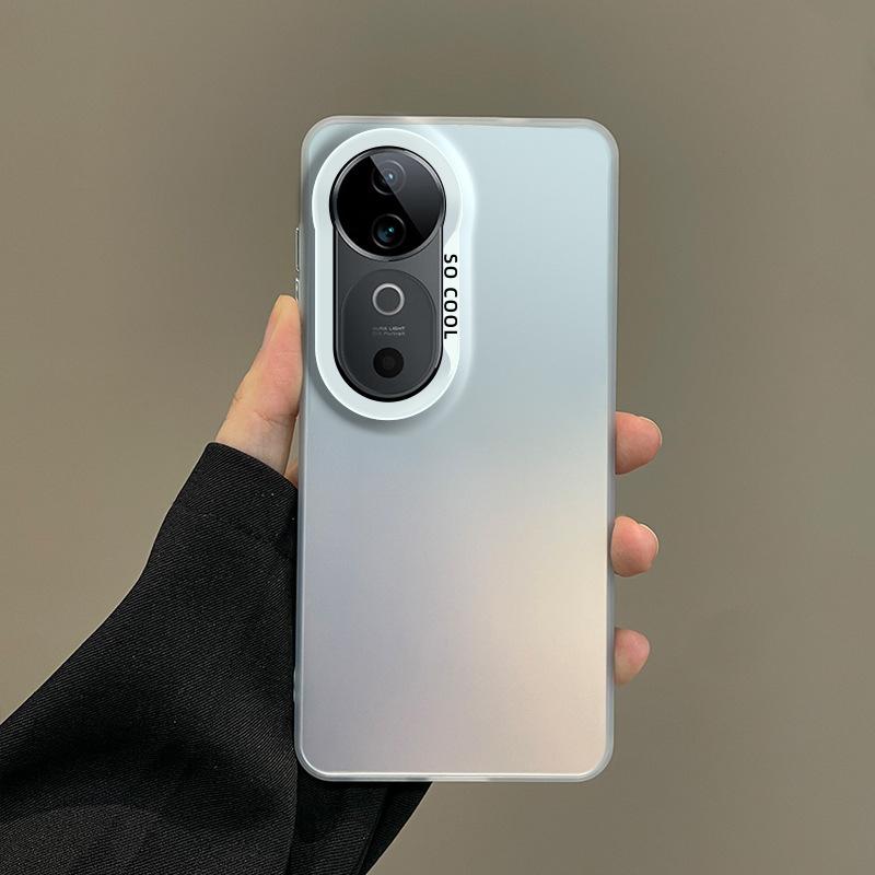 Применимо к чехлу для мобильного телефона vivoX200Pro, новый цветной серебристый IMD однотонный Y300 защитный чехол 9y78Y35S30 простой