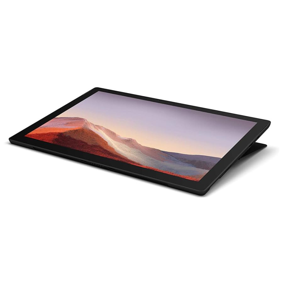 Microsoft Surface Pro 7 1866 Office 2021 Ноутбук-планшет PC Ноутбук PC Ноутбук 10-го поколения Core i5 1035G4 CPU 8 ГБ 256 ГБ Черный [Восстановленный] / С предустановленным ПО