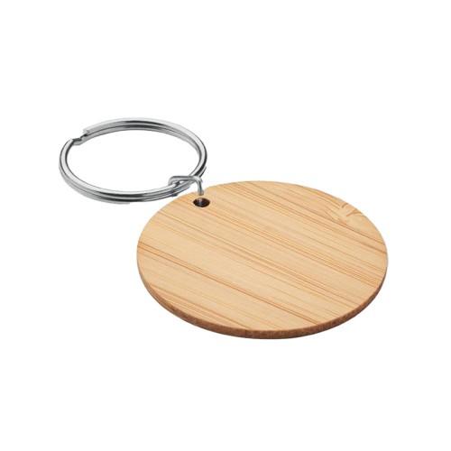 MidOcean RoundBoo Round Bamboo Keyring