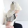 Cute Baby Summer Hat with Shawl Cartoon Kids Sun Hats for Girls Boys Neck Protection Baby Baseball Cap Children Panama Hat 3-12M