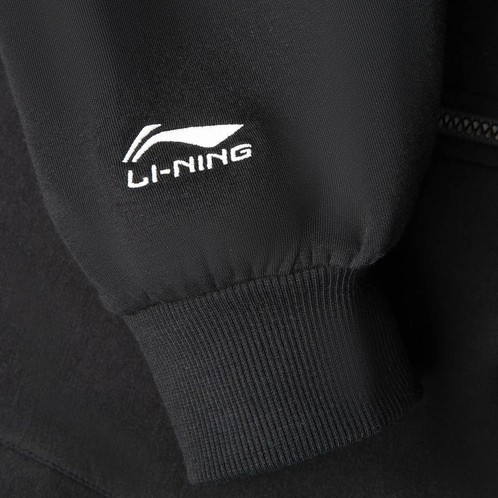 Li Ning Comfortable Breathable Versatile Loose Jacket Women Jackets Black AWDV418-6