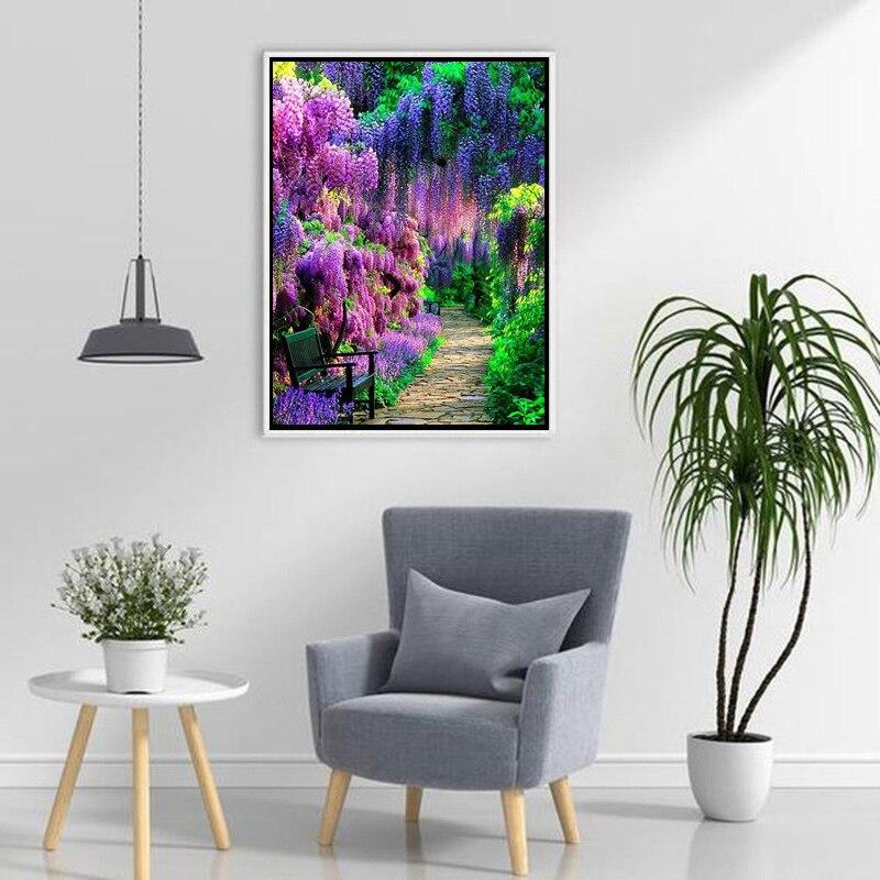 Diy Painting Diamond Full 5d Round Mosaic Resin Landscape Diamont Embroidery Cross Stitch Art Home Decor Christmas Gift