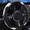 Кожаный чехол на руль автомобиля, нескользящая оплетка руля с вентиляционными отверстиями в виде сот, эластичный защитный чехол на руль, универсальный для большинства автомобилей