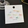 Butterflies Earring Simple Colorful Stereo Butterfly Fairy Mini Cute