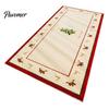 Indoor Holiday Decoration Christmas Bedroom Rug, Soft Imitation Cashmere Area Non-Slip Washable Festive Cozy Bedside Floor Covering Rug for Entryway,