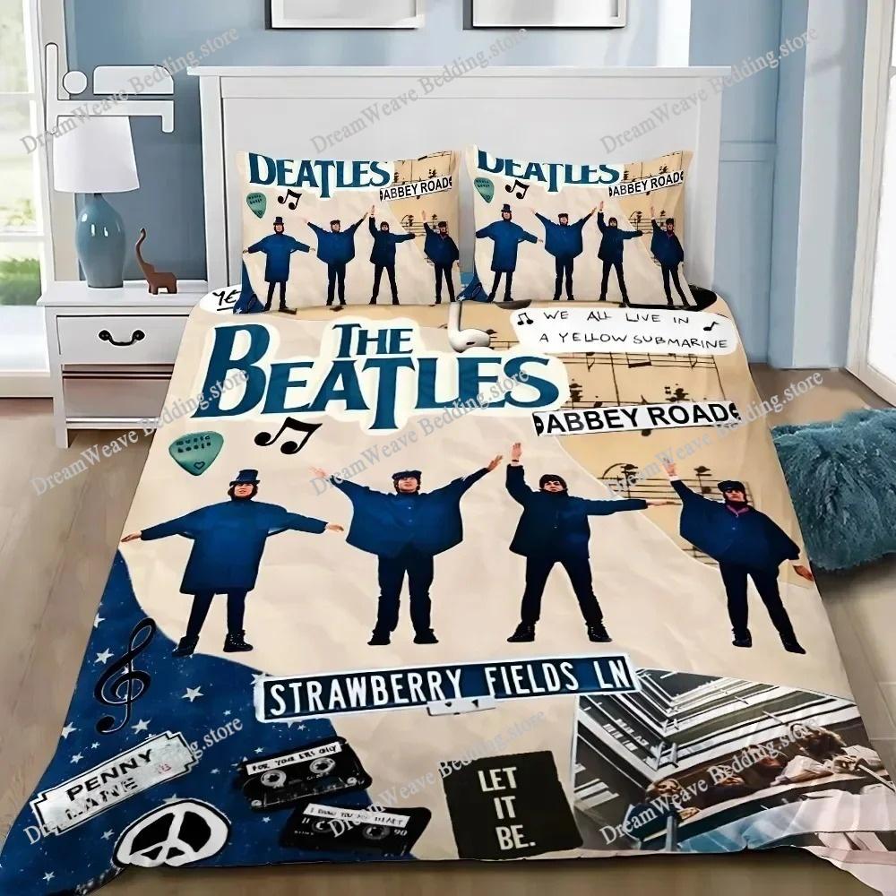 Постельное белье Rock Band The Fab Four, Покрывало-футон Rock Band Mop-tops с принтом Those Lads From Liverpool Пододеяльник для подростков