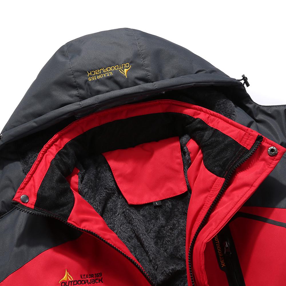 Мужская Зимняя Одежда Утепленное Пальто с Капюшоном