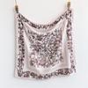 Luxury Floral Twill Print Square Scarf Women Soft Satin Kerchief Hairband Neckerchief Head Hijab Lady Headband Foulard