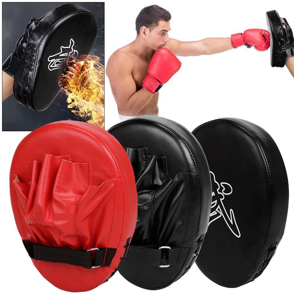 Boxing Muay Thai Hand Target Sanda Training Thickened Earthquake-resistant Baffle PU Leather 5-finger Hand Target Kickboxing Pad