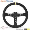 14-дюймовый 350-мм автомобильный руль из замши и кожи, универсальный руль для дрифта, гоночной игры